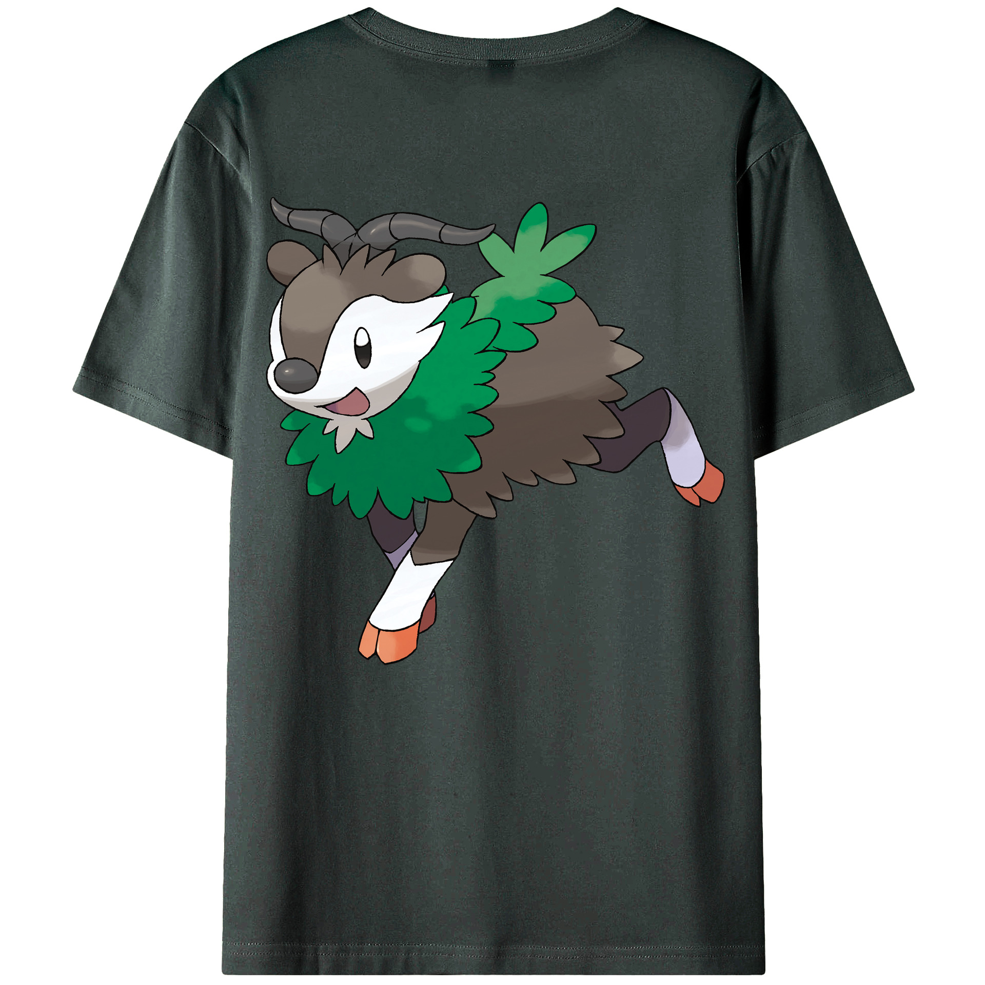 （画像用） ポケットモンスター Pokémon 綿100％ メンズ半袖Tシャツ（バックプリント） 通気性